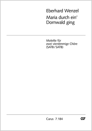Maria durch ein Dornwald ging Partitur