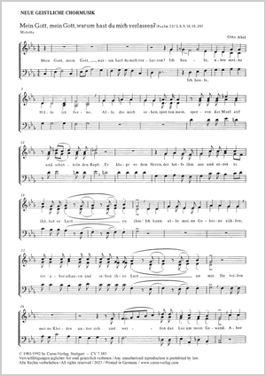 Neue geistliche Chormusik von Abel, Schlenker und Stern Partitur