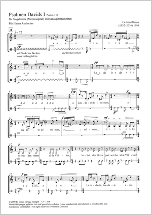 Psalmen Davids I Laudate Dominum Partitur