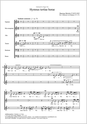 Thumbnail: Damijan Mocnik: Hymnus tertiae horae
