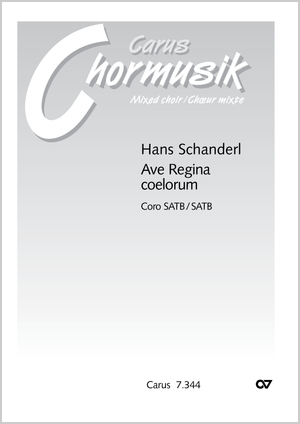 Hans Schanderl: Ave regina coelorum - Noten | Carus-Verlag