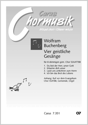 Wolfram Buchenberg: Vier geistliche Gesänge - Noten | Carus-Verlag