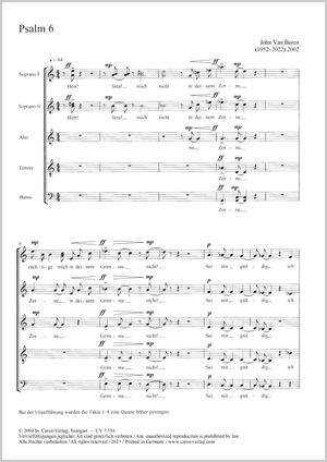 Psalm 6 Partitur