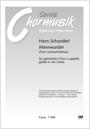 Hans Schanderl: Meerwunder - Noten | Carus-Verlag