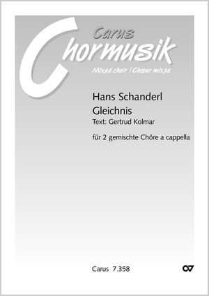 Hans Schanderl: Gleichnis - Noten | Carus-Verlag