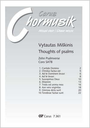 Thumbnail: Vytautas Miškinis: Psalmverse. Thoughts of Psalms