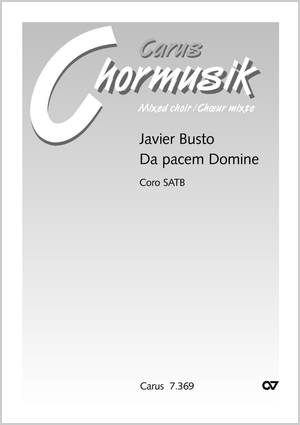 Da pacem, Domine Partitur