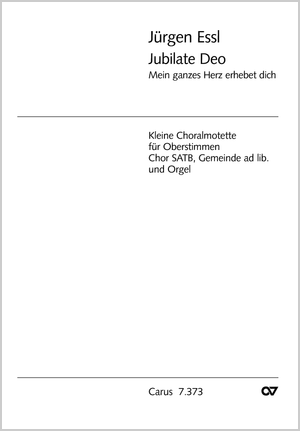 Jubilate Deo Mein ganzes Herz erhebet dich Partitur