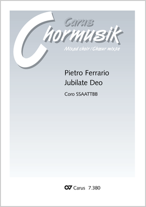 Pietro Ferrario: Jubilate Deo - Sheet music | Carus-Verlag
