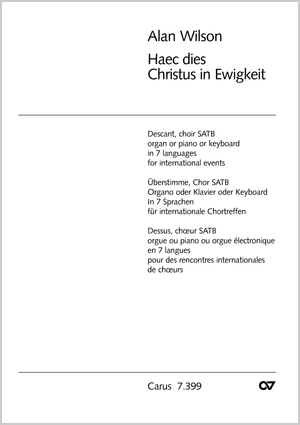 Alan Wilson: Haec dies / Christus in Ewigkeit - Noten | Carus-Verlag