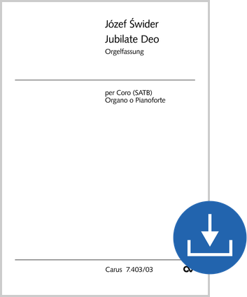 Jubilate Deo Orgelauszug digital (Download), PDF-Datei