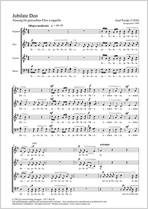 Thumbnail: Józef Swider: Jubilate Deo