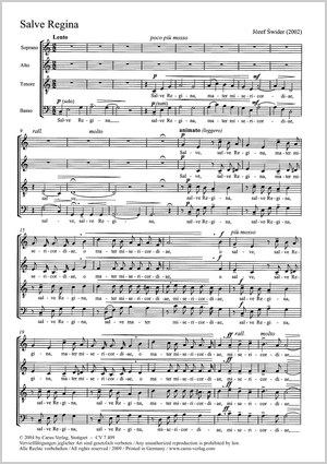 Salve Regina Partition