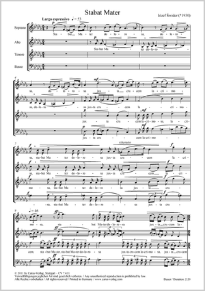 Józef Swider: Stabat Mater - Noten | Carus-Verlag