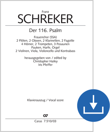 Der 116. Psalm Klavierauszug digital, PDF-Datei