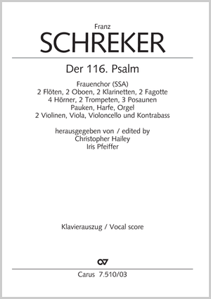 Der 116. Psalm Klavierauszug