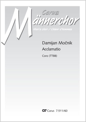 Damijan Mocnik: Acclamatio - Noten | Carus-Verlag