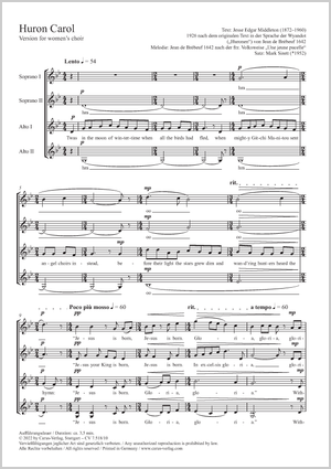 Thumbnail: Mark Sirett: Huron Carol