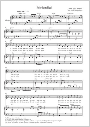 Thumbnail: Peter Schindler: Friedenslied