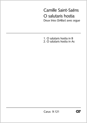 O salutaris hostia (2 Sätze) Partitur