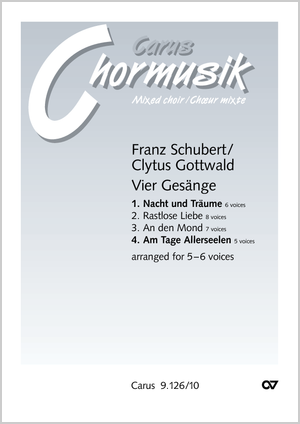 Thumbnail: Franz Schubert / Clytus Gottwald (arr.): Nacht und Träume / Am Tage Allerseelen