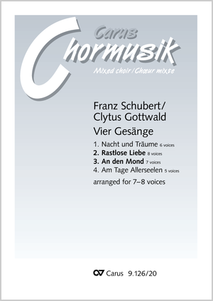 Thumbnail: Franz Schubert / Clytus Gottwald (arr.): Rastlose Liebe / An den Mond