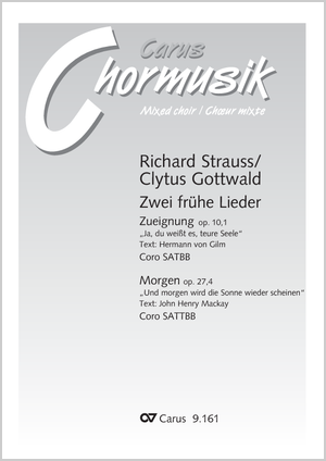 Thumbnail: Richard Strauss / Clytus Gottwald (arr.): Two Early Songs. Vocal transcriptions by Clytus Gottwald