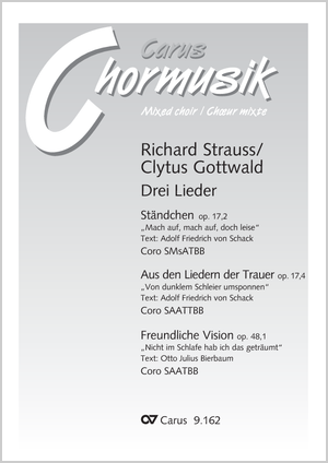 Thumbnail: Richard Strauss / Clytus Gottwald (arr.): Drei Lieder. Vokaltranskriptionen von Clytus Gottwald