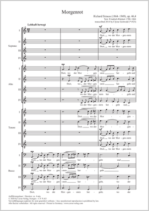 Thumbnail: Richard Strauss / Clytus Gottwald (arr.): Morgenrot