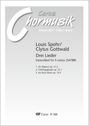 Three Songs. Vocal transcription by Clytus Gottwald Score