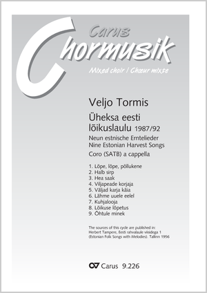 9 eesti löskulaulu Partitur