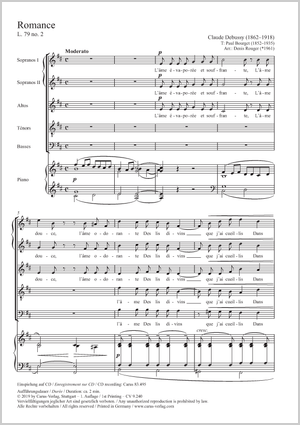 Thumbnail: Claude Debussy / Denis Rouger (arr.): Romance