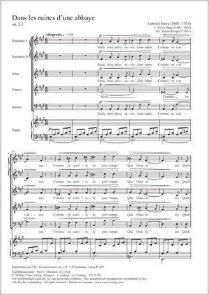 Thumbnail: Gabriel Fauré / Denis Rouger (arr.): Dans les ruines d'une abbaye