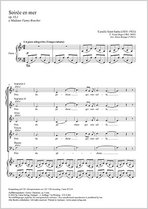 Camille Saint Saens Soiree En Mer Partition Acheter Partitions Chorales En Ligne Camille Saint Saens Soiree En Mer Partition Acheter Partitions Chorales En Ligne