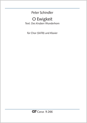 Peter Schindler: O Ewigkeit - Noten | Carus-Verlag