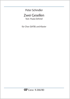 Peter Schindler: Zwei Gesellen - Noten | Carus-Verlag