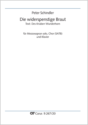 Peter Schindler: Die widerspenstige Braut - Noten | Carus-Verlag