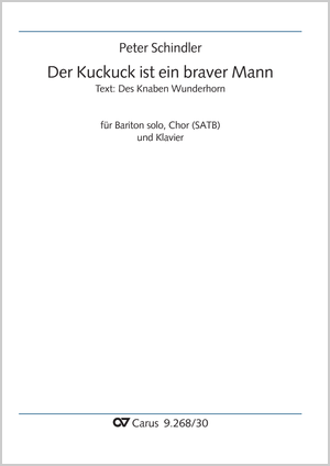 Peter Schindler: Der Kuckuck ist ein braver Mann - Noten | Carus-Verlag