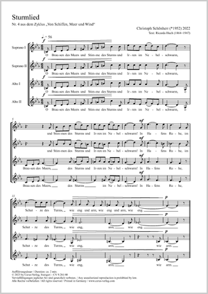 Thumbnail: Christoph Schönherr: Sturmlied "O Brausen des Meers und Stimme des Sturms"