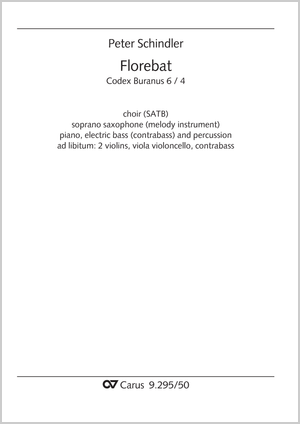 Peter Schindler: Florebat - Noten | Carus-Verlag