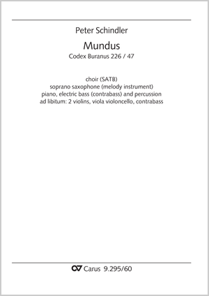 de : Perpetuum mobile - Songs from the Codex Buranus Partition, édition séparée avec recueil de musique chorale