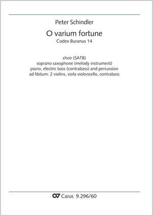 de : Perpetuum mobile - Songs from the Codex Buranus Partition, édition séparée avec recueil de musique chorale