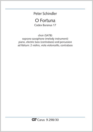 de : Perpetuum mobile - Songs from the Codex Buranus Partition, édition séparée avec recueil de musique chorale