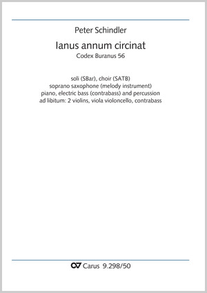 Peter Schindler: Ianus annum circinat - Noten | Carus-Verlag