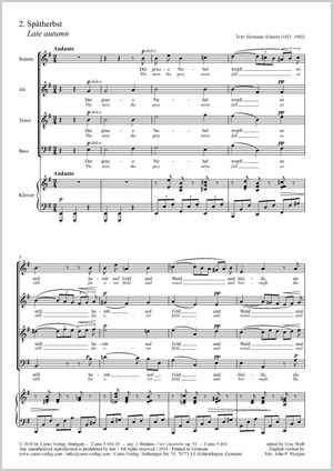 Thumbnail: Johannes Brahms: Spätherbst