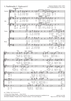 Thumbnail: Johannes Brahms: Nachtwache I