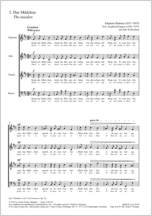 Thumbnail: Johannes Brahms: Das Mädchen