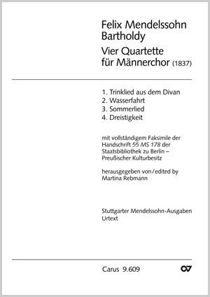 Thumbnail: Felix Mendelssohn Bartholdy: Vier Quartette für Männerchor
