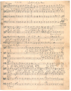 Felix Mendelssohn Bartholdy: Vier Quartette für Männerchor (Faks)
