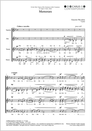 Thumbnail: Giacomo Mezzalira: Memorare